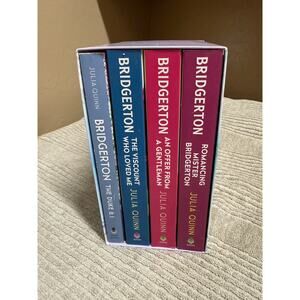 Bridgerton Series by Julia Quinn Paperback Books 1-4 Regency Romance Novels